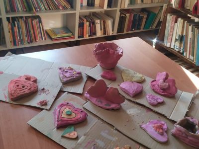 Walentynkowe warsztaty ceramiczne na Filii w Grywałdzie