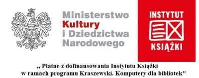 Logotyp Instytutu Książki i MKiDN